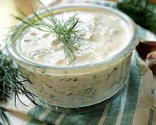 Соус Дзадзики с оливковым маслом