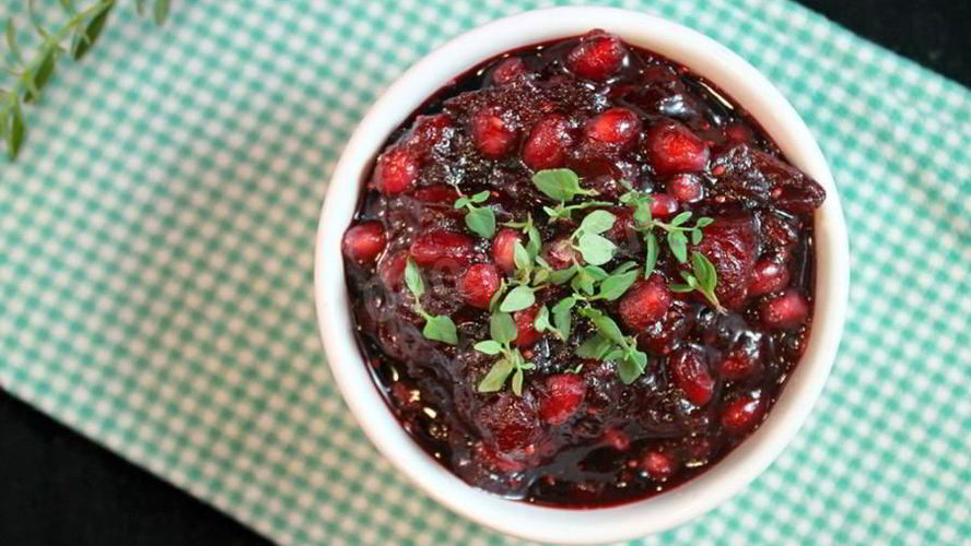 Рецепт соус из гранатового сиропа с клюквой