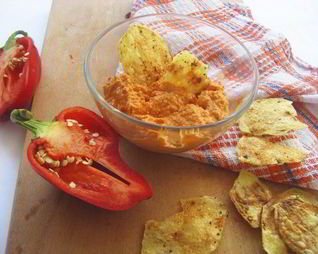 Соус из запеченного перца и миндаля