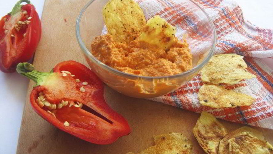 Рецепт соус из запеченного перца и миндаля