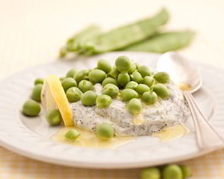 Соус из зеленого чая и горошка