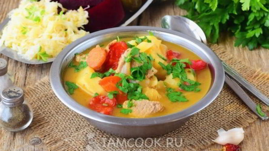 Рецепт соус с мясом и картошкой