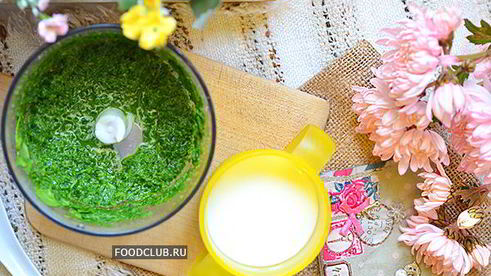 соус со шпинатом