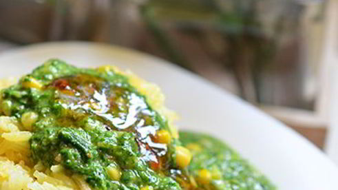 соус со шпинатом