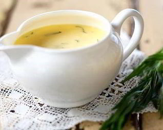 Соус велюте с эстрагоном к белому мясу и рыбе на гриле
