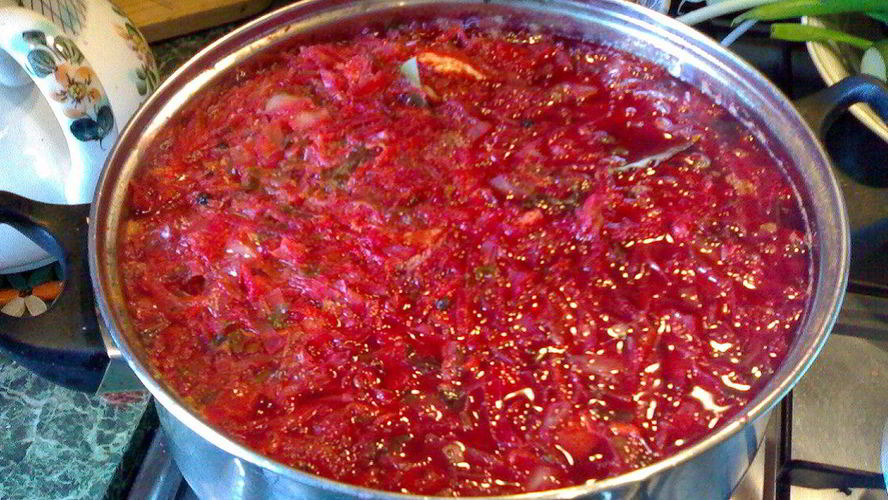 Рецепт борща беза мясов