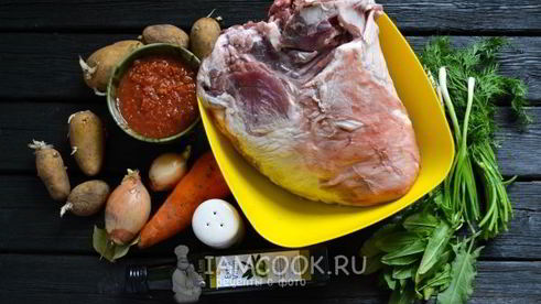 борщ из баранины