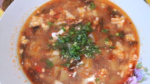 Рецепт Борщ из морской капусты