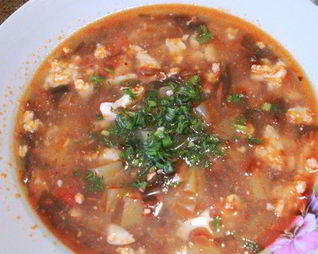 Борщ из морской капусты