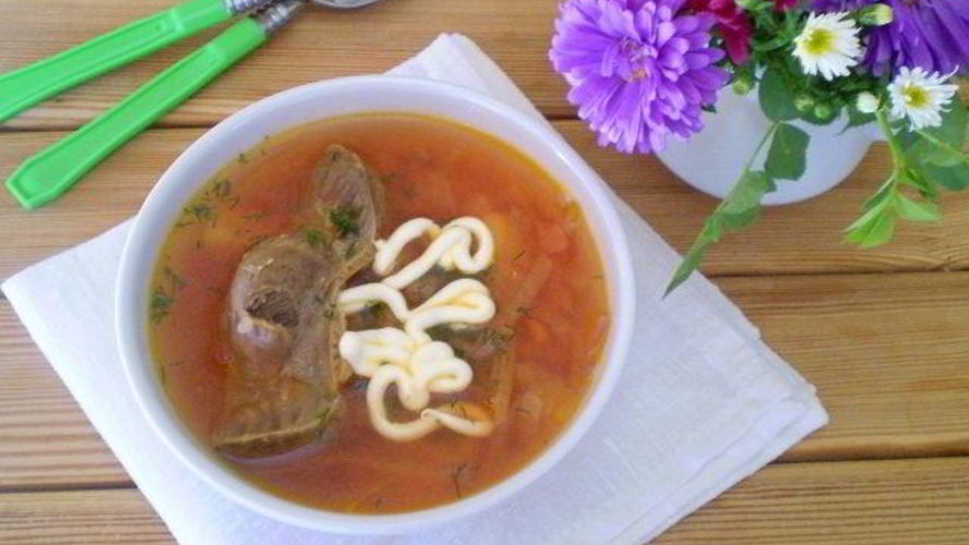 Рецепт борщ из утки