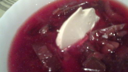 борщ из запеченной свеклы