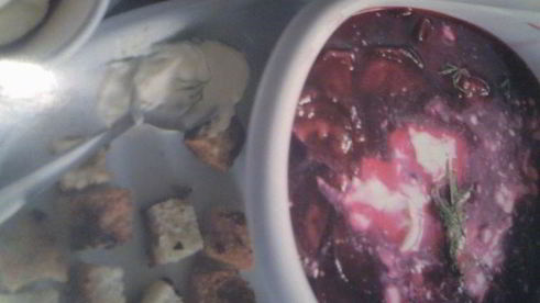 борщ из запеченной свеклы