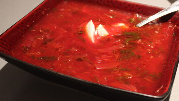 Рецепт Борщ классический с укропом