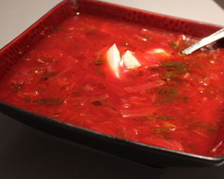 Борщ классический с укропом