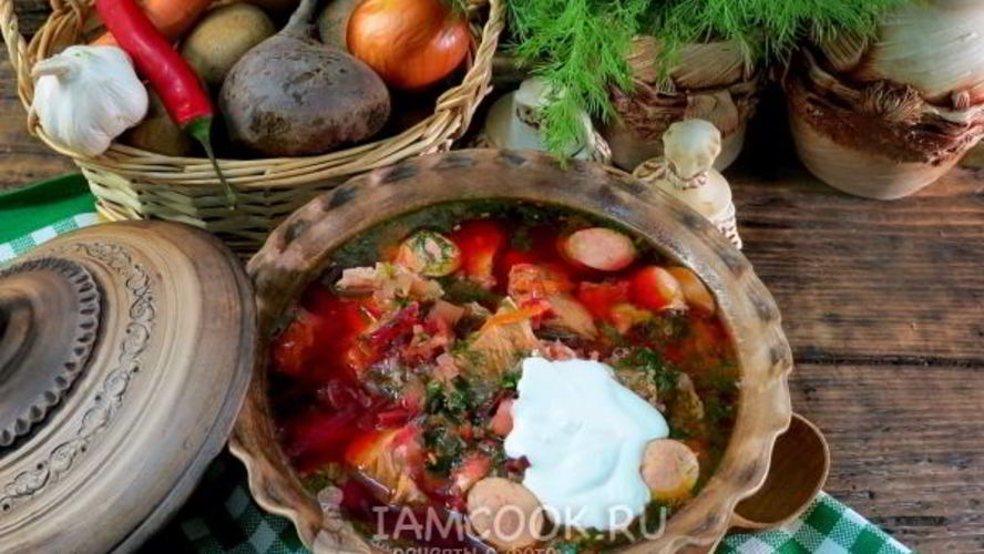 Рецепт борщ по-белорусски