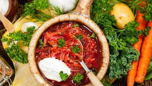 Рецепт Борщ с баклажаном