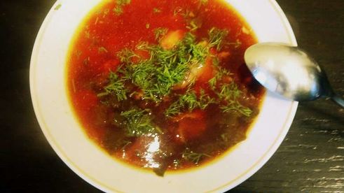 борщ с ботвой