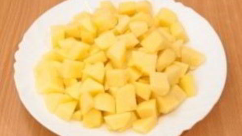 борщ с галушками