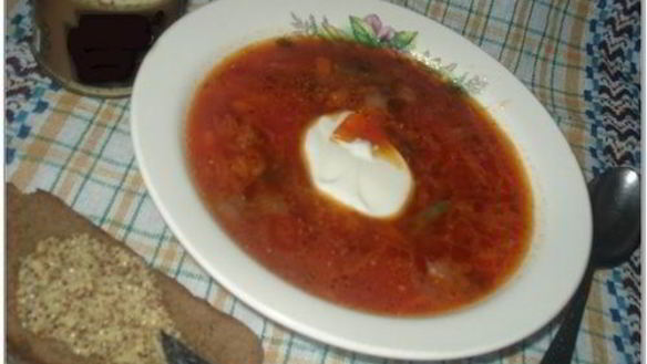 Рецепт Борщ с грибами и стручковой фасолью