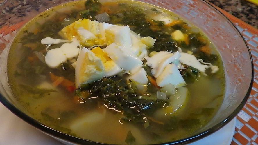 Рецепт борщ с капустой и щавелем