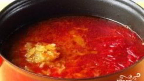 борщ с кислой капустой и свеклой