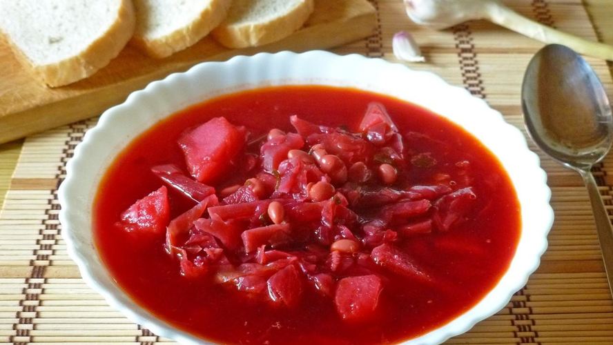 Рецепт борщ с консервированной фасолью