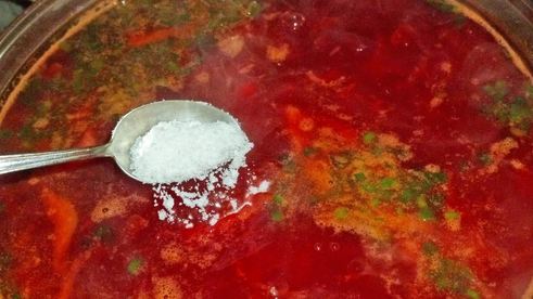 борщ с консервированной фасолью