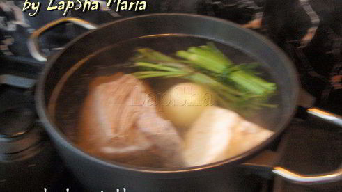 борщ с копчеными ребрышками