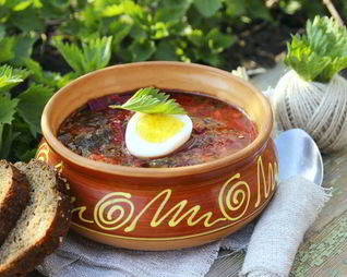 Борщ с крапивой