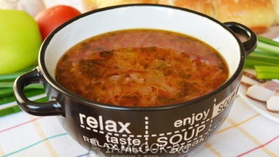 Рецепт борщ с пампушками