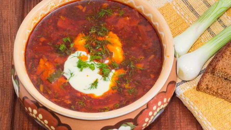 Рецепт борщ с ревенем