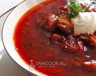 Борщ с телятиной