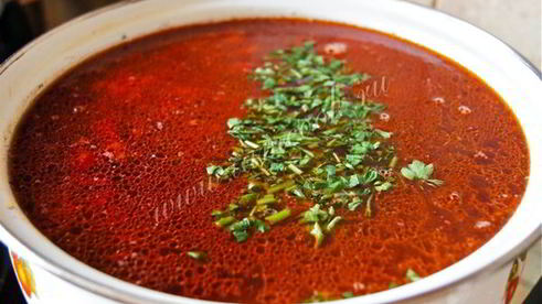 борщ с телятиной