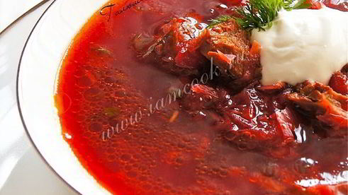 борщ с телятиной