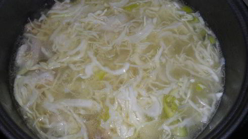 борщ со свининой на утином жире в мультиварке