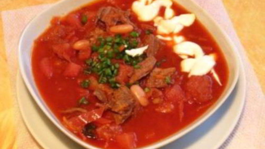 Рецепт борщ со свининой по-житомирски