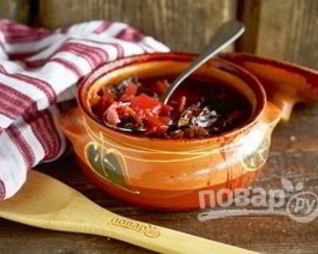 Борщ в горшочке