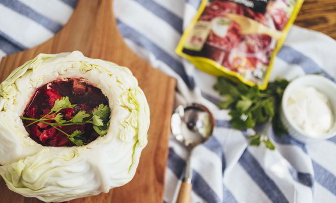 Борщ в капусте