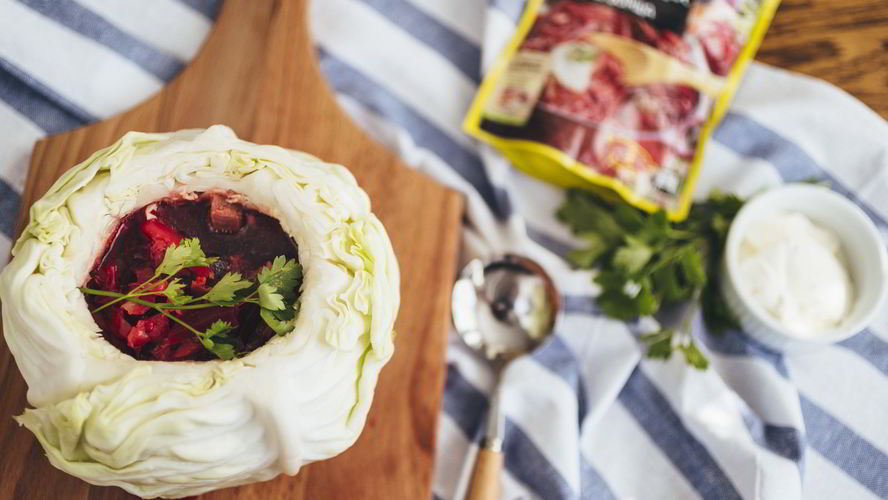 Рецепт борщ в капусте