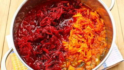 борщевая заправка со свеклой и капустой на зиму