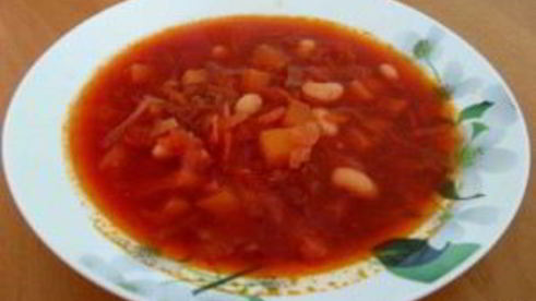 диетический борщ без зажарки