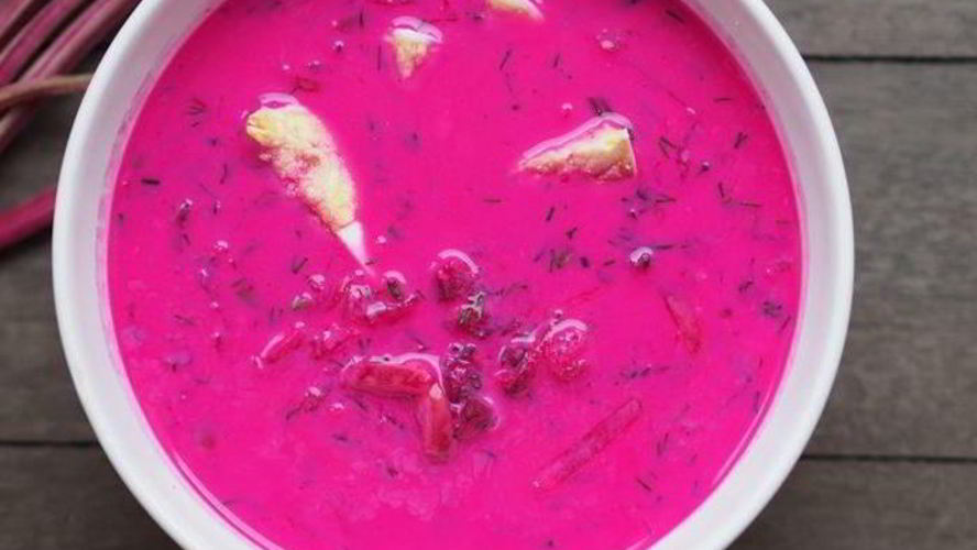 Рецепт холодный литовский борщ