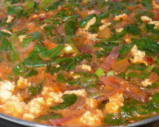 Летний зеленый борщ со шпинатом