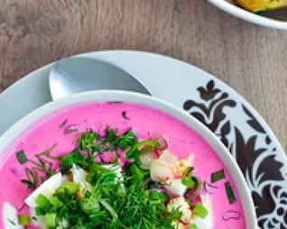 Литовский холодный борщ