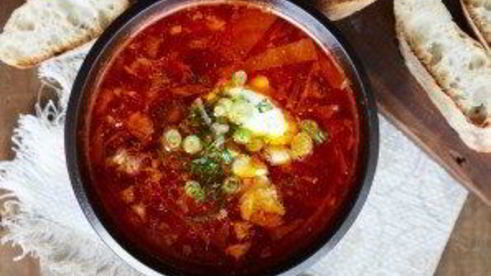 настоящий украинский борщ