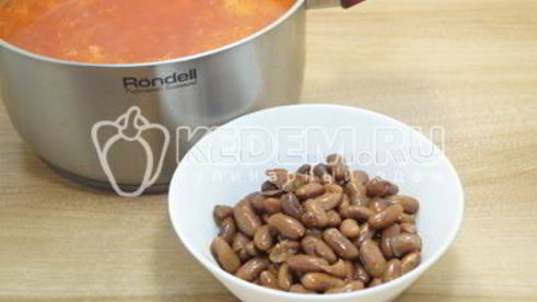 постный борщ с фасолью