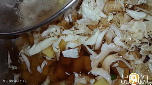 постный борщ с нутом