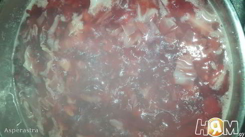 постный борщ с нутом