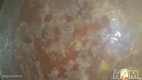 постный борщ с нутом