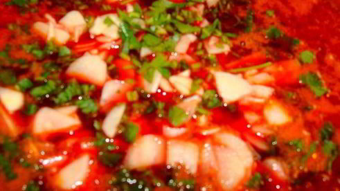 постный борщ